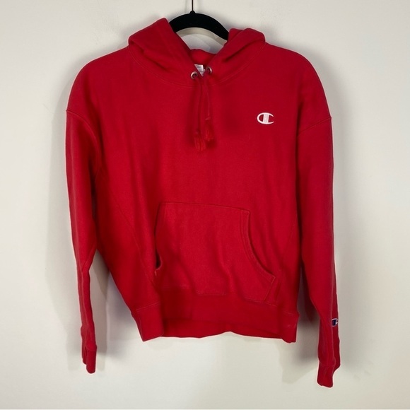 Champion Red Reverse Weave Hoodie - Picture 1 of 3